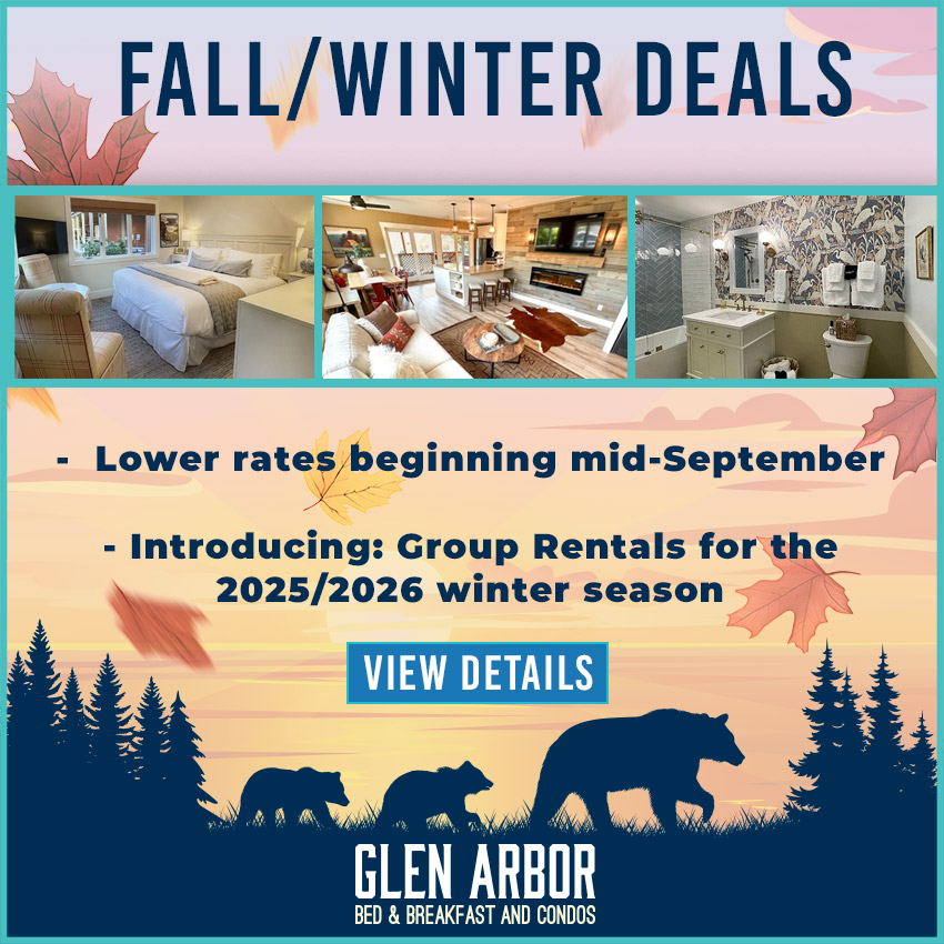 Fall 2025 Glen Arbor discounted rates